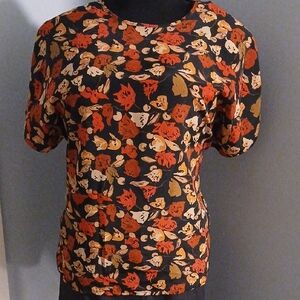 Pretty Floral Satin Top